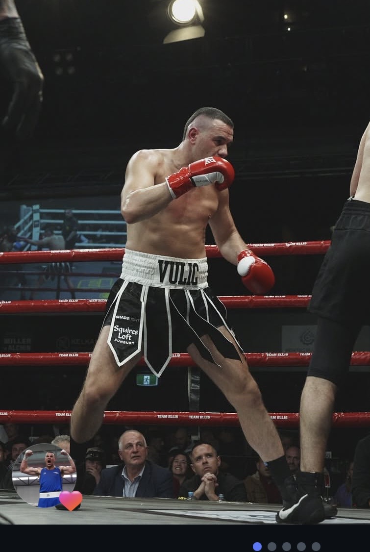 Filip Vulic in the boxing ring
